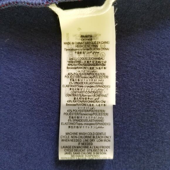 BCBGMAXAZRIA Genesa Dress XS Color Block Long Sleeve Scuba Fit Flare Academia - Picture 11 of 12